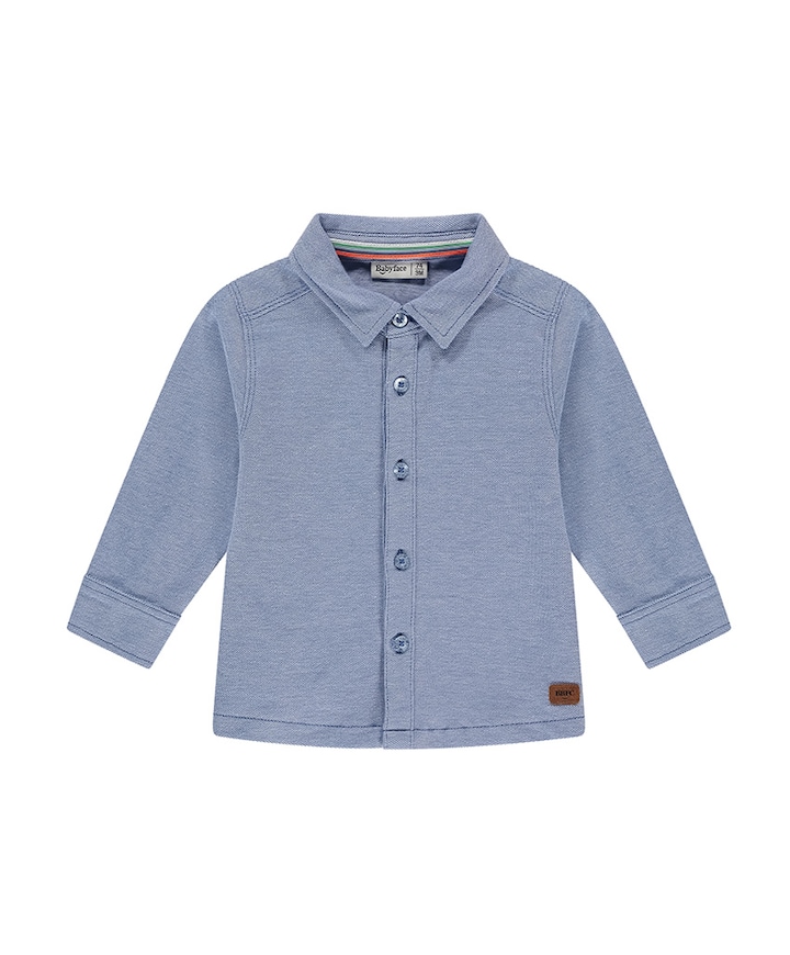 Jongens overhemd blauw