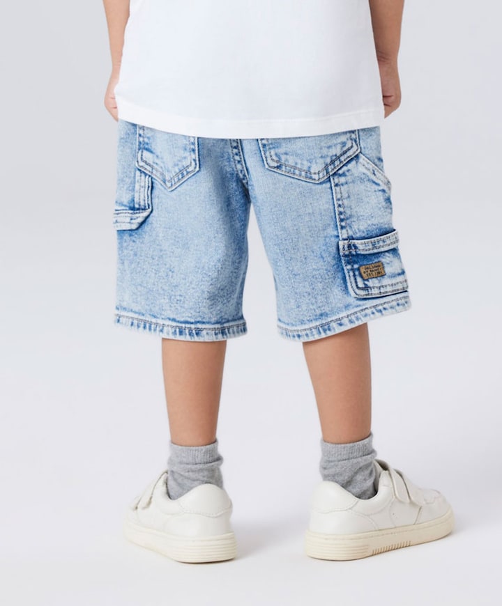 NMMBEN LOOSE DNM BERMUDA 8620-BC NO jongens korte broek blauw