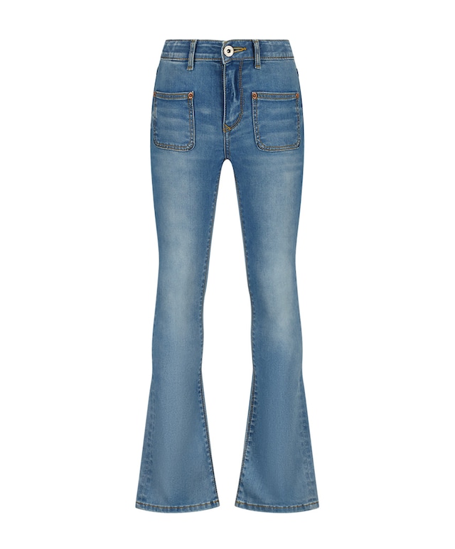 Britte Patched on Pockets jeans blauw