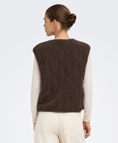 Dames gilet bruin