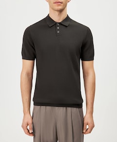 Heren polo bruin