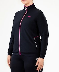 Dames plussize vest blauw