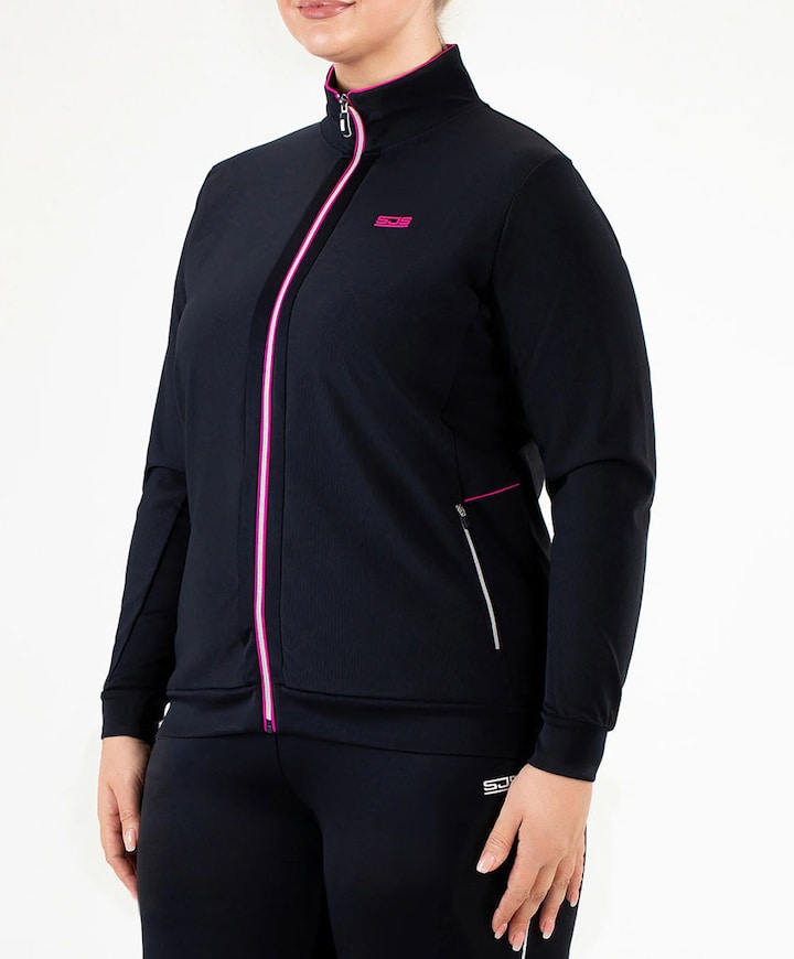 Dames plussize vest blauw