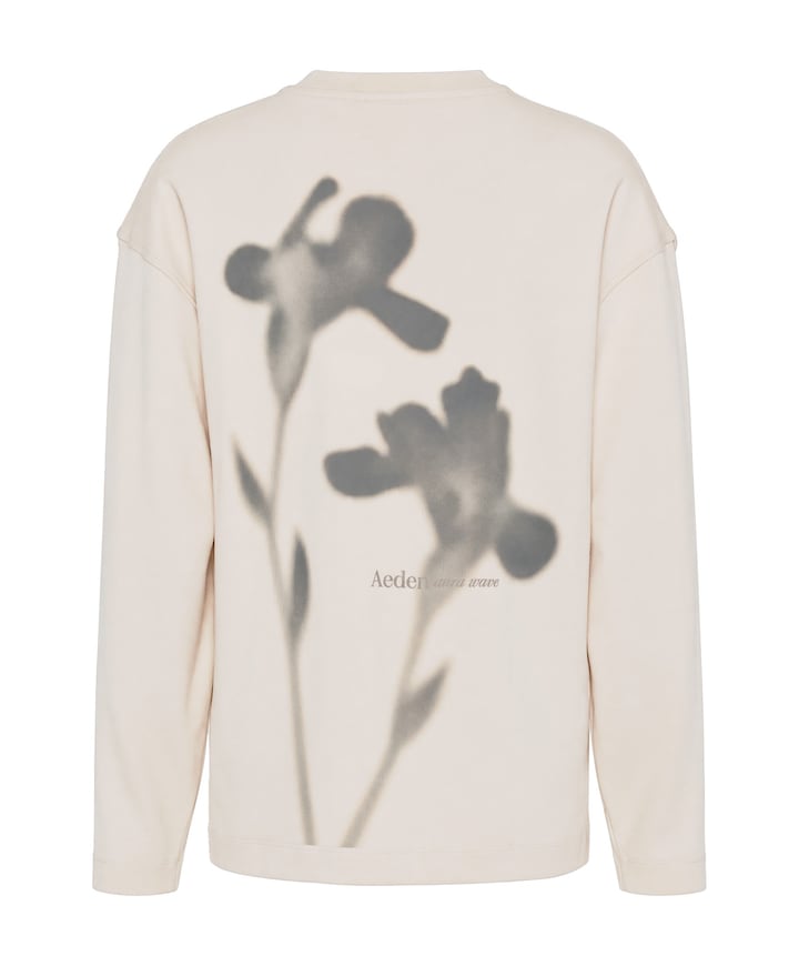 Heren longsleeve ecru