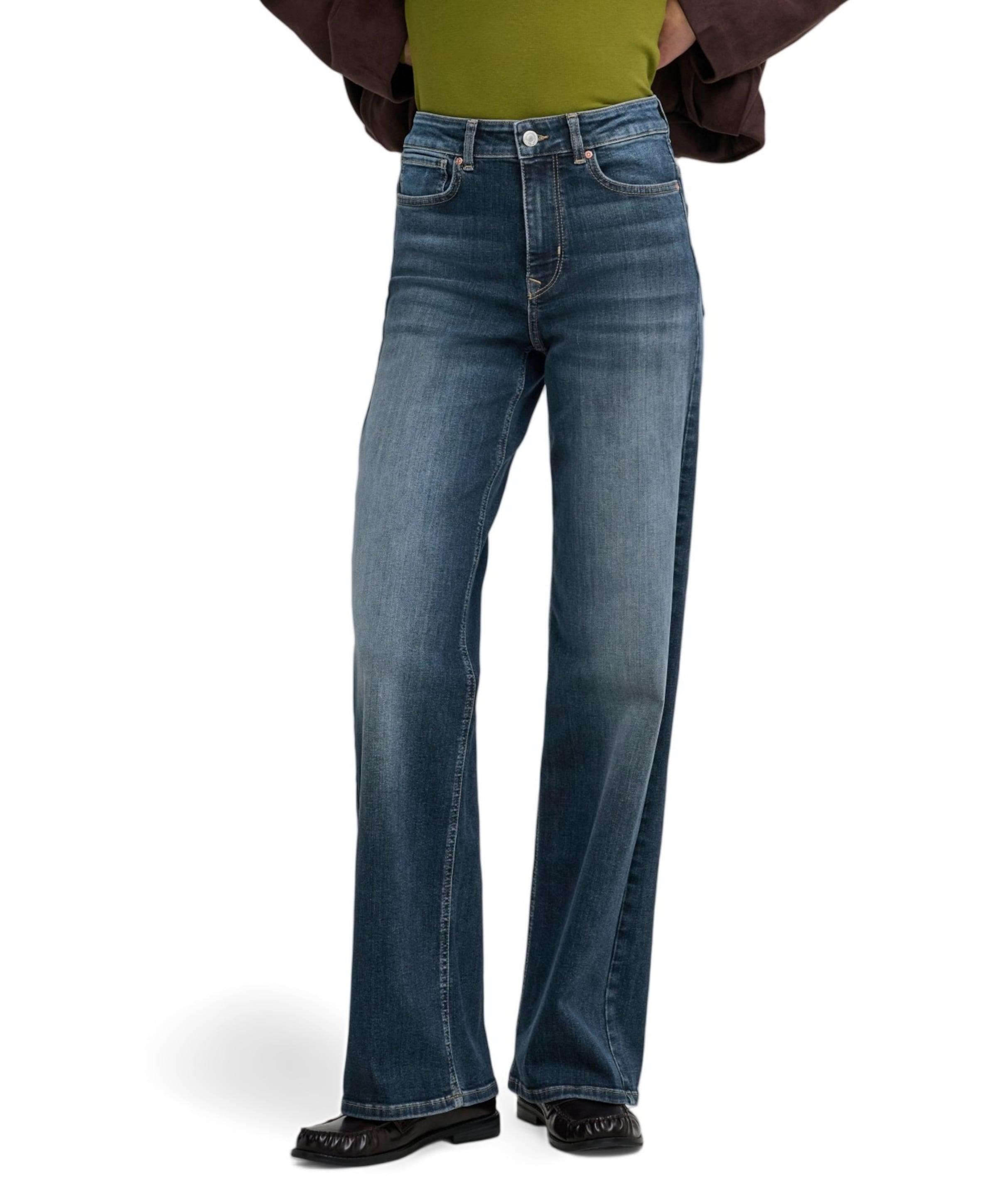ONLMADISON BLUSH HW WIDE DNM DOT529 dames jeans blauw