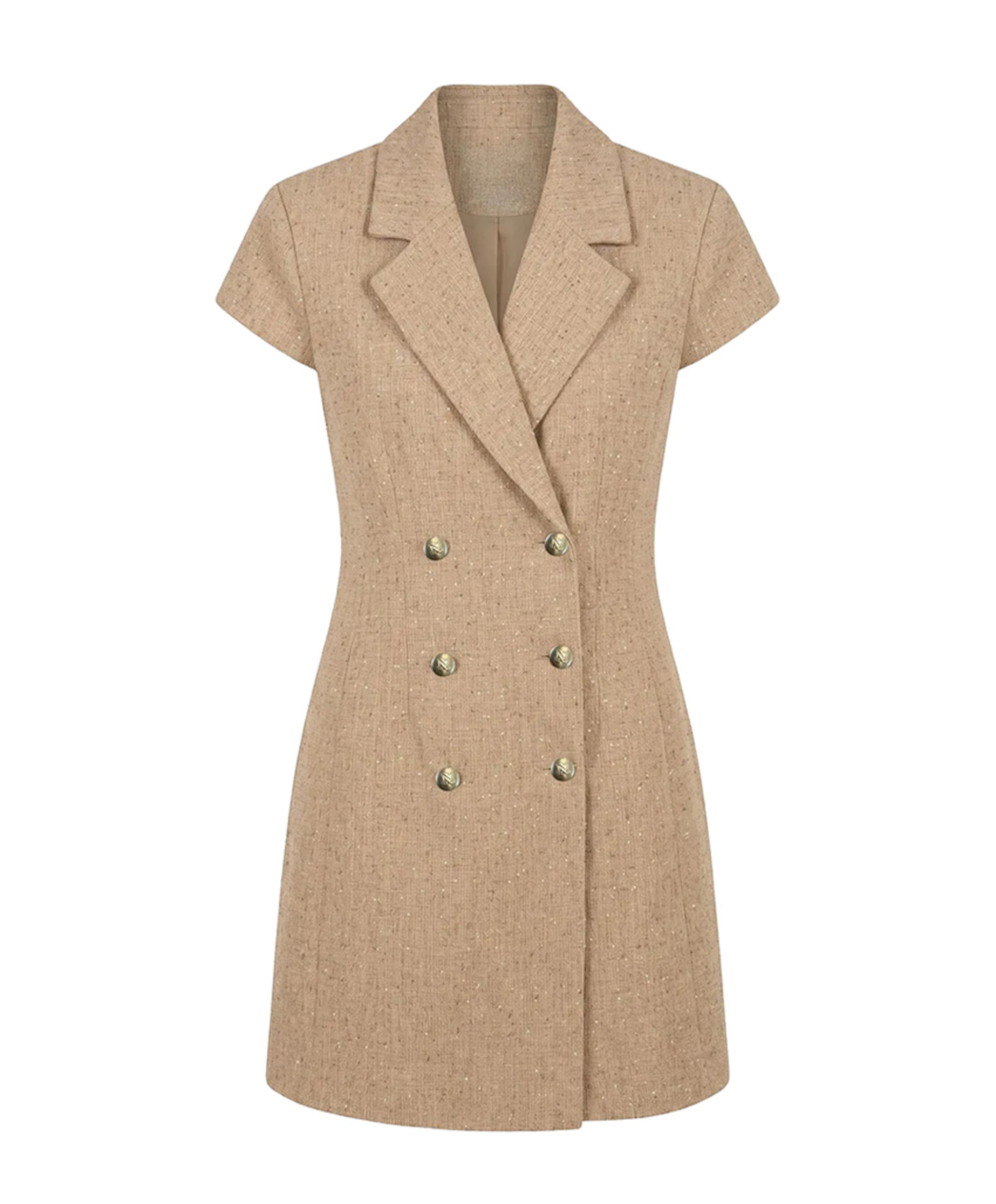 Dames jurk beige