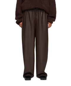 faux leather broek bruin