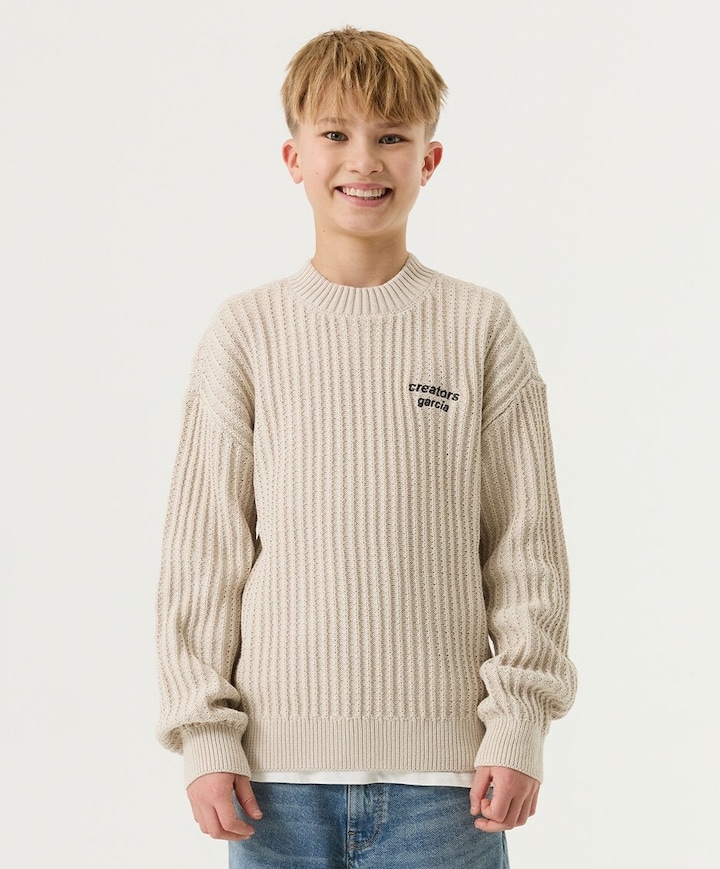 Jongens trui beige