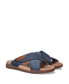 heren sandalen blauw