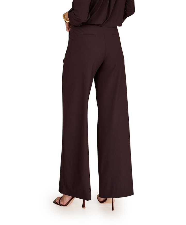 Lexie LONG bonded trousers dames broek bruin