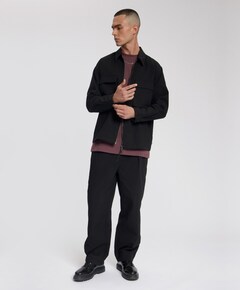 Heren overshirt zwart