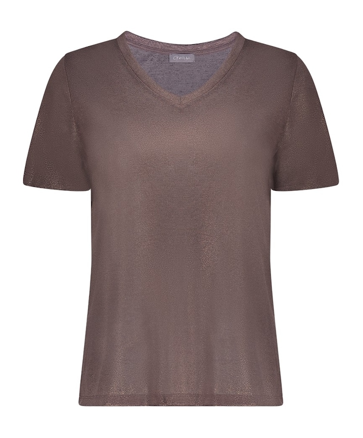 Dames T-shirt bruin