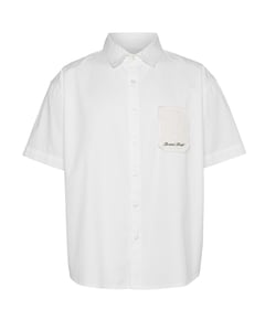 Heren overhemd korte mouw wit