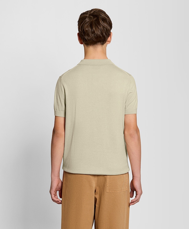 Jongens polo beige