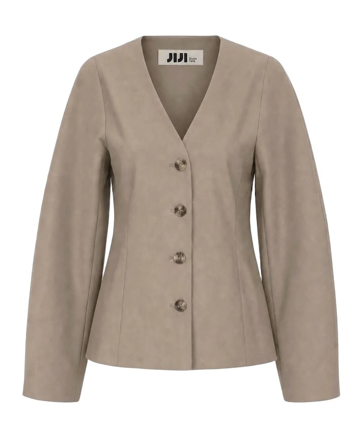 Dames blazer beige