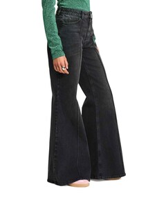 Flare Washed jeans zwart