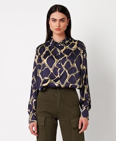 Dames blouse blauw