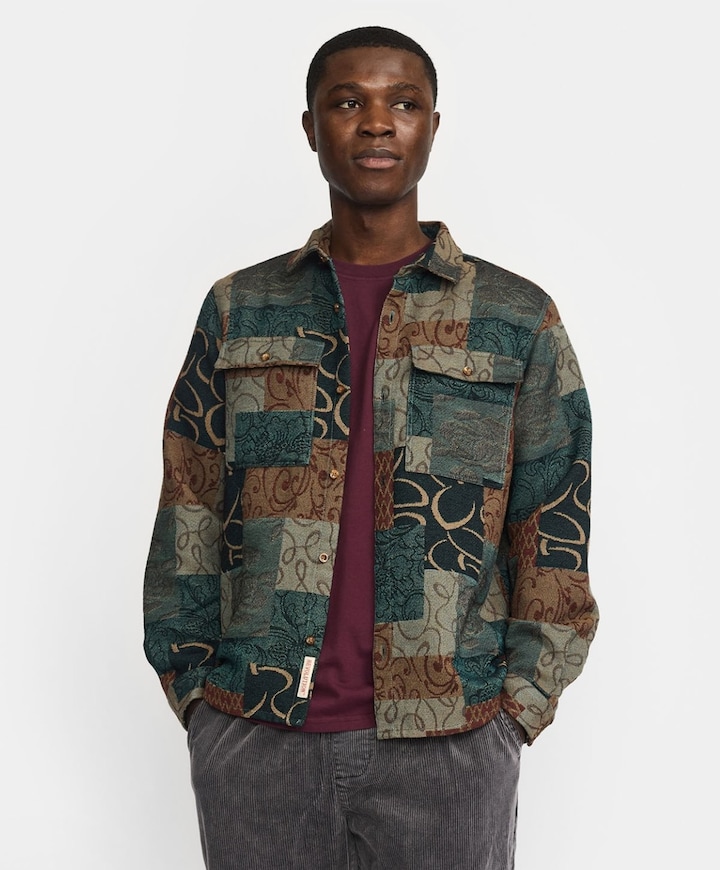 Heren overshirt groen