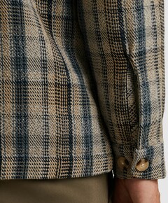 Heren overshirt blauw