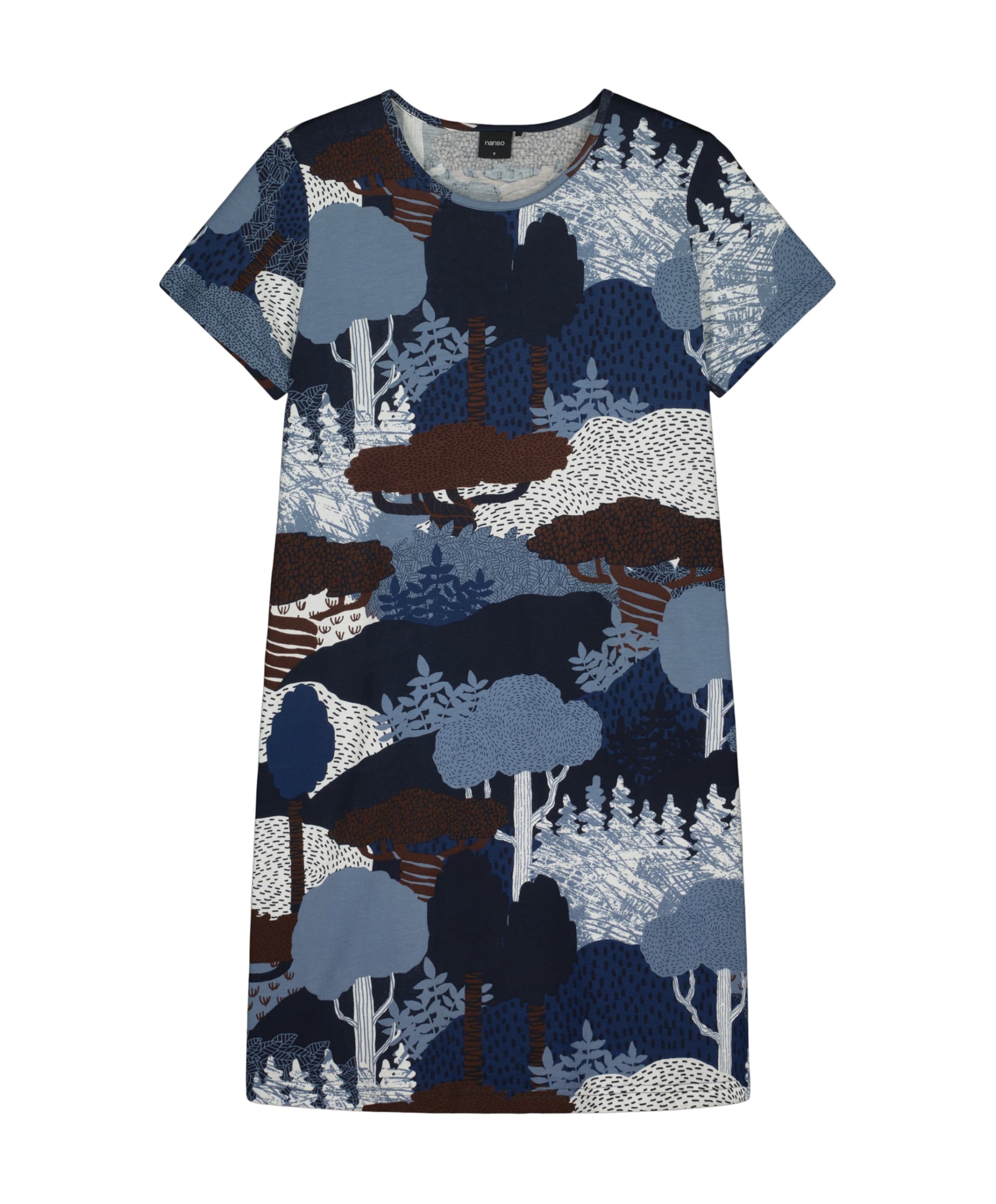 Dames nachthemd blauw
