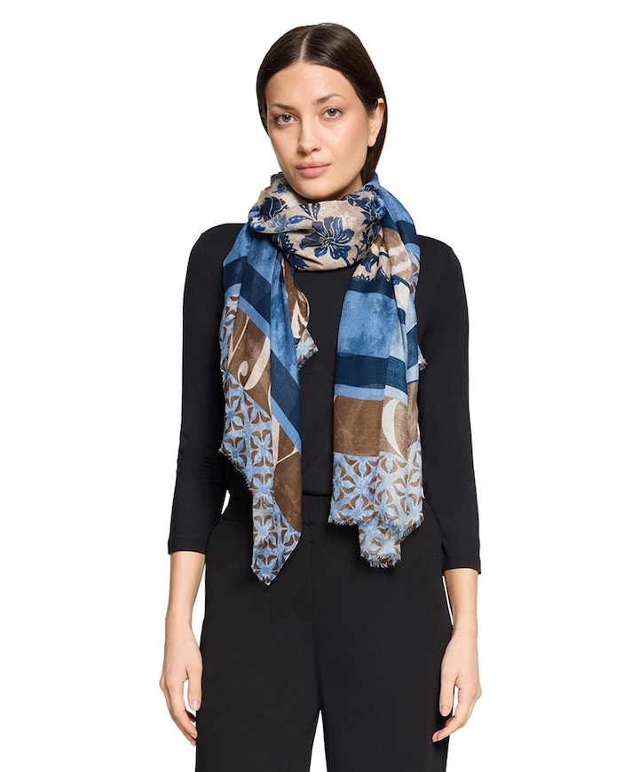 Dames sjaal blauw
