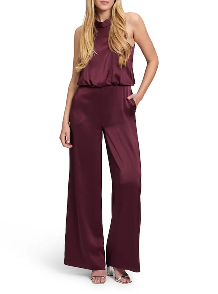 Overall dames jumpsuit bordeaux