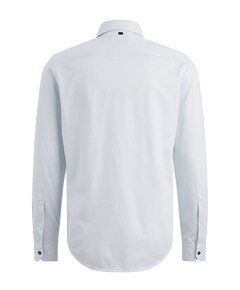 Heren overhemd lange mouw blauw