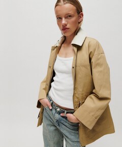 Dames jas beige