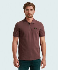 Heren polo bruin