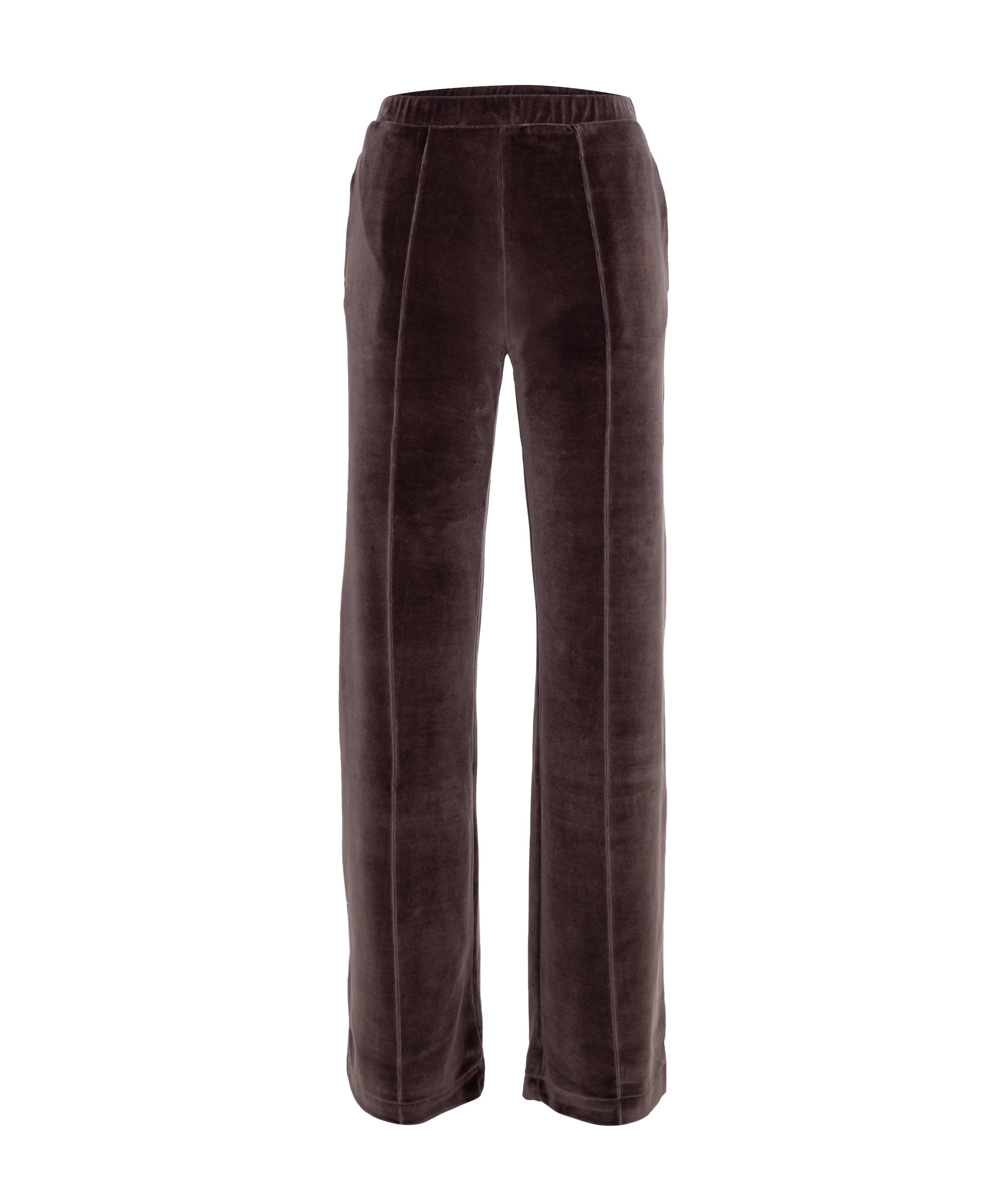 Pants Velour dames broek bruin