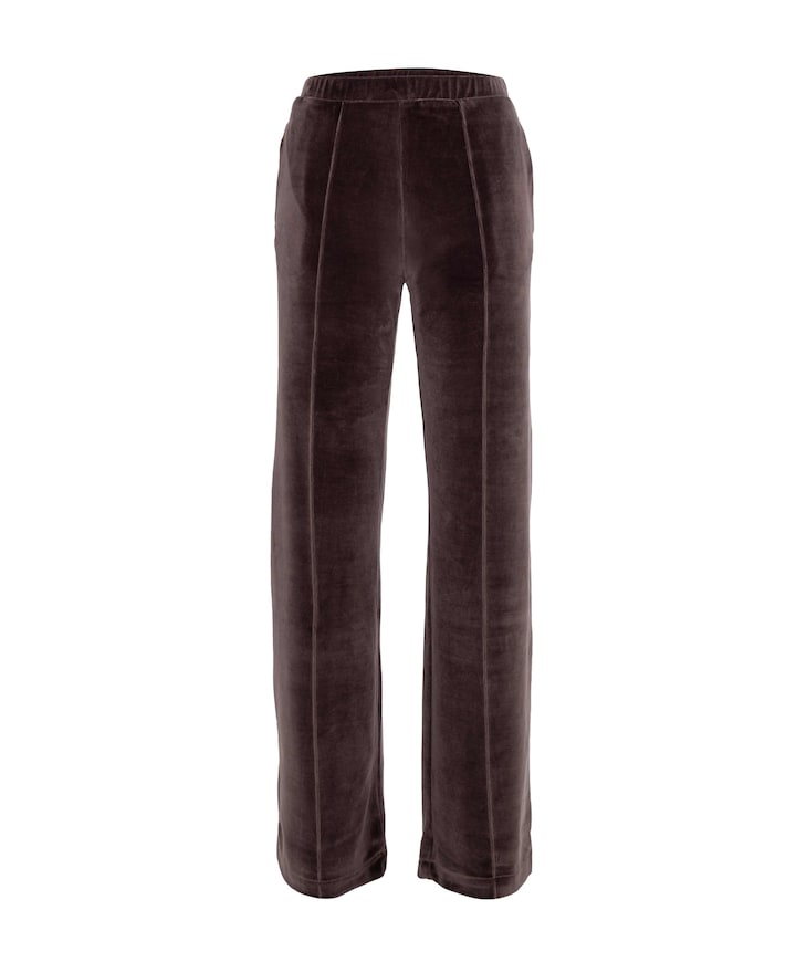 Pants Velour dames broek bruin