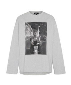 Dames longsleeve grijs