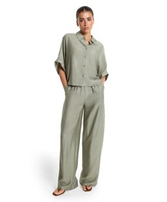 IRREGULAR WIDE LEG dames broek groen