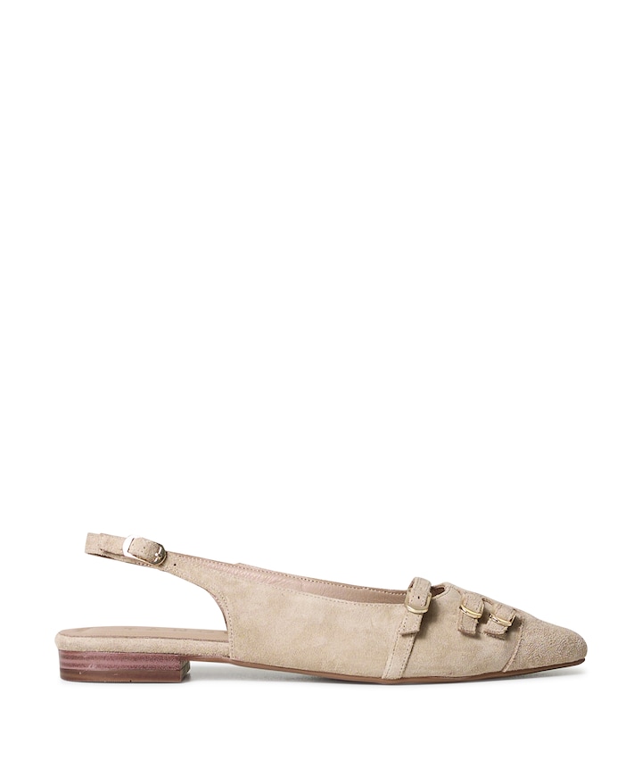 dames slingbacks beige
