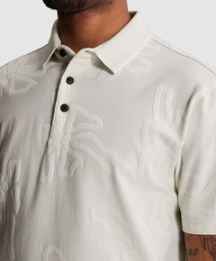 Heren polo ecru