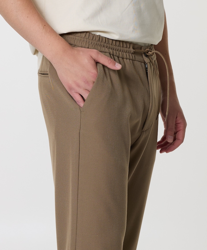 Como tapered broek beige