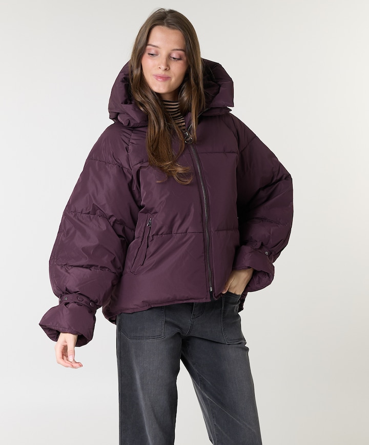 Dames jas bordeaux