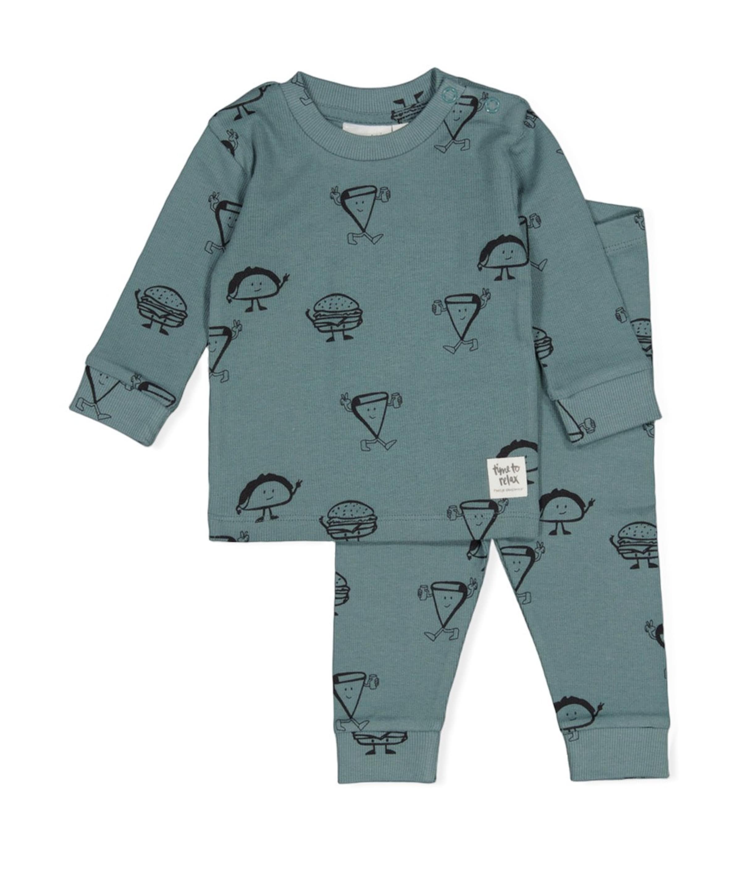 Jongens pyjamaset blauw