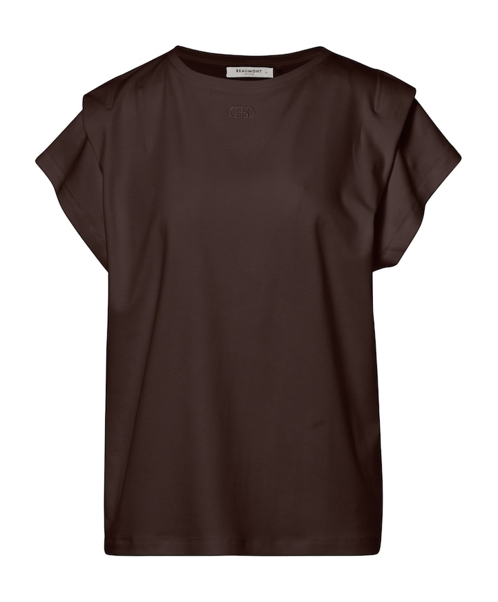 Dames T-shirt bruin