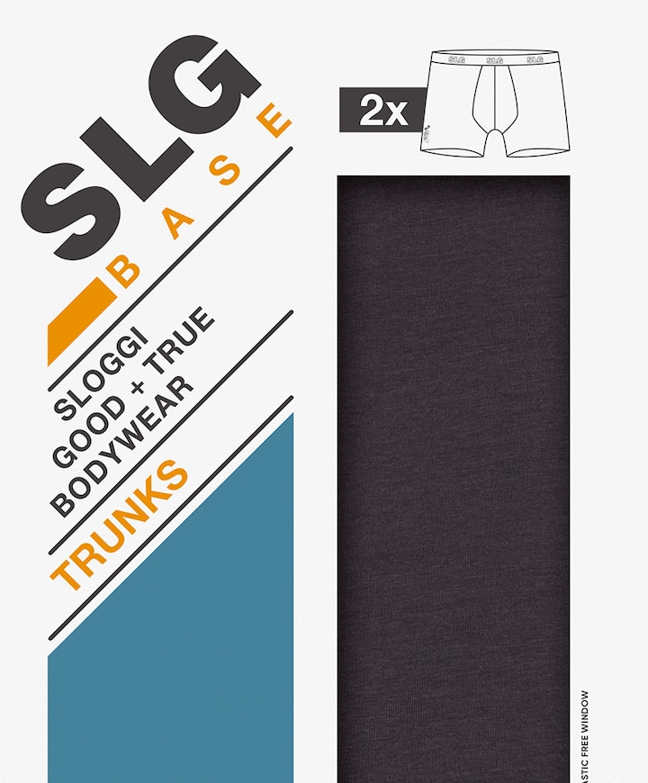 Heren boxershort grijs