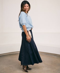 Dames rok blauw