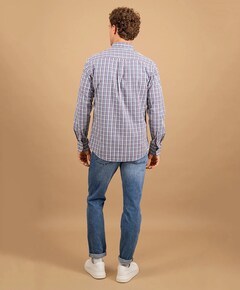 Overhemd lange mouw bordeaux