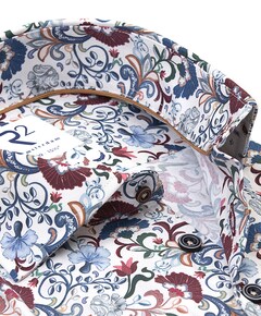 Heren overhemd lange mouw multicolor