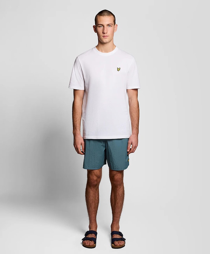 Plain swim short heren zwembroek blauw