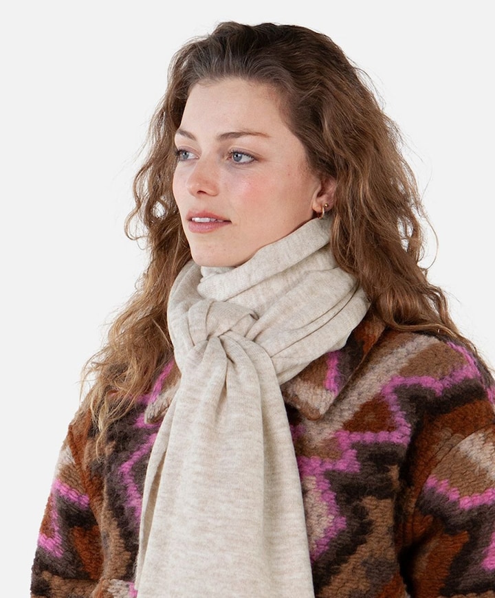 Dames sjaal beige