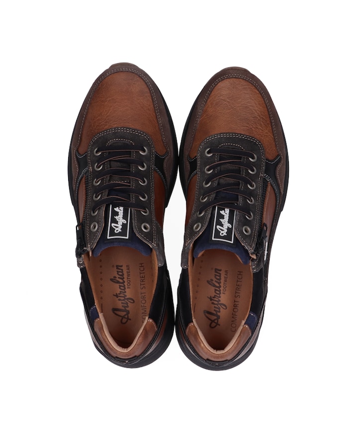 Connery heren sneakers bruin