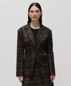 Dames blazer bruin