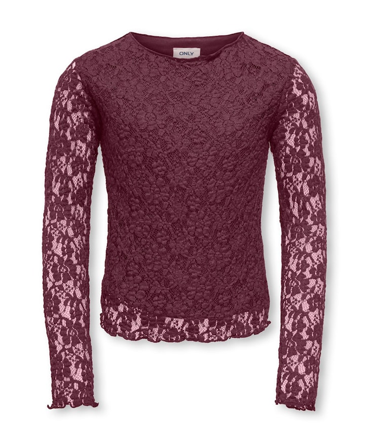 Meisjes longsleeve rood