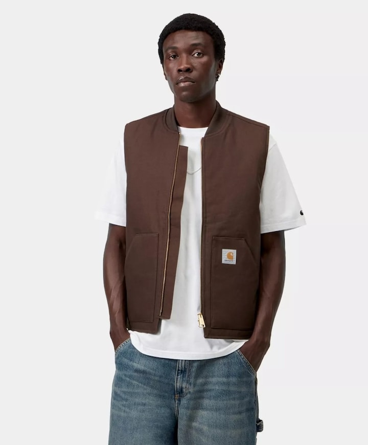 Heren bodywarmer bruin