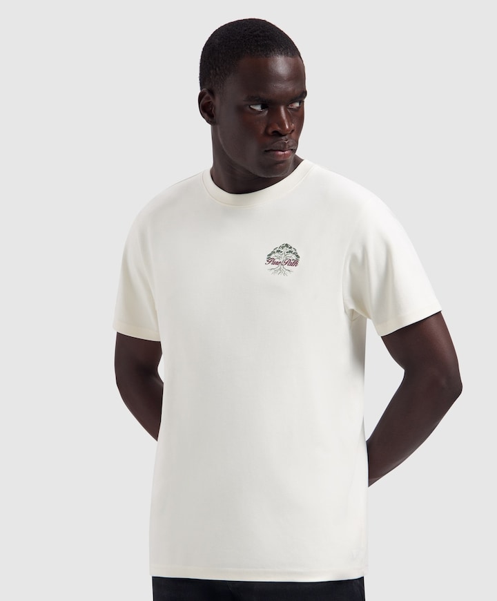Heren T-shirt ecru